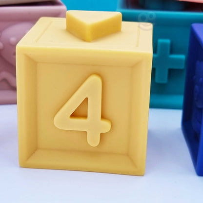 Klocki Sensoryczne Układanka Do Ściskania Dźwięk 12 el.