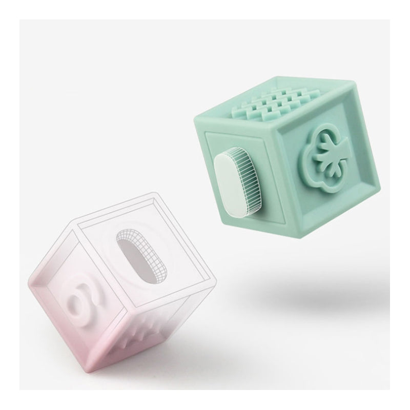 Klocki Sensoryczne Układanka Do Ściskania Dźwięk 12 el.