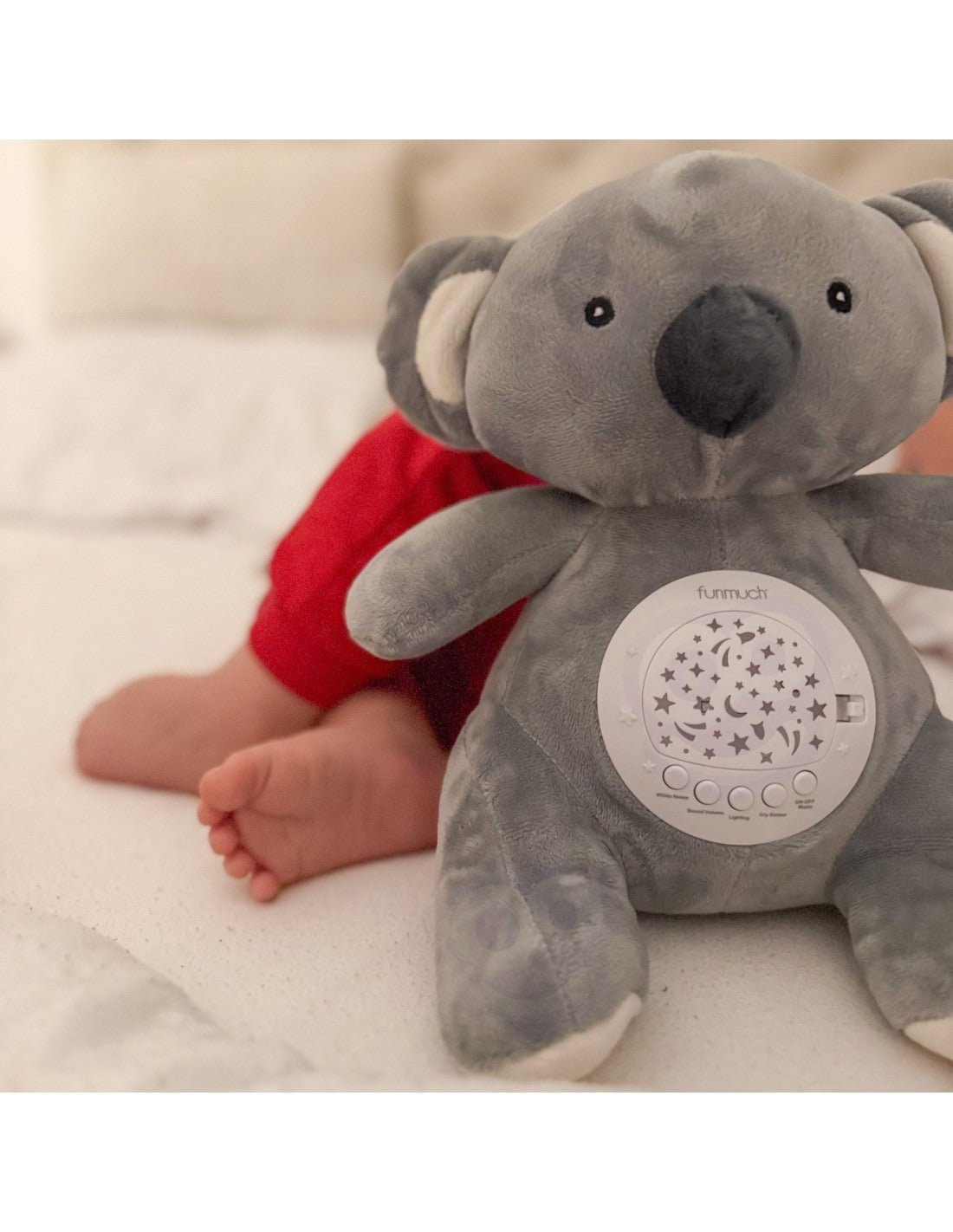 Przytulanka Miś Polarny z Projektorem Uspokajacz 15 Melodii