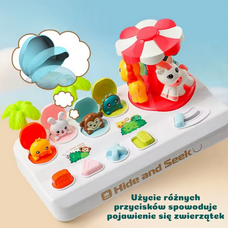 Wyskakujące Zwierzątka Pop Up Karuzela Zabawka Interaktywna