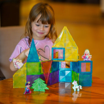 Magnetyczne Konstrukcyjne 3D Zestaw Edukacyjny Bajkowy Zamek Księżniczki 55el.