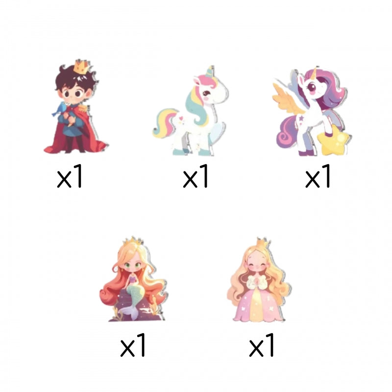 Magnetyczne Konstrukcyjne 3D Zestaw Edukacyjny Bajkowy Zamek Księżniczki 55el.