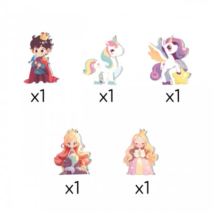 Magnetyczne Konstrukcyjne 3D Zestaw Edukacyjny Bajkowy Zamek Księżniczki 55el.