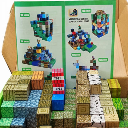 Klocki Magnetyczne Konstrukcyjne Sześciany 3D Zestaw Edukacyjny 63 el.